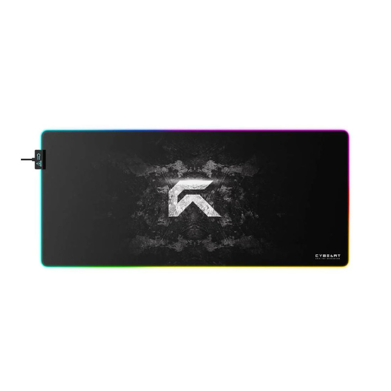 Cybeart Signature Aurora XXL Gaming MousePad - Black - حصيرة فأرة